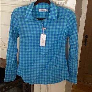 Nwt Vineyard Vines women’s checkered pop over